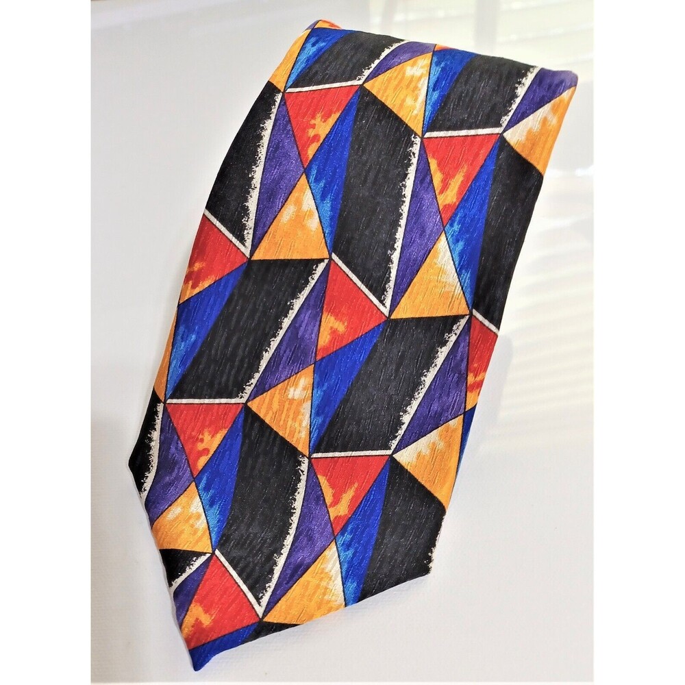 Cocktail Collection Abstract Design Silk Neck Tie Beer As Seen Under Microscope